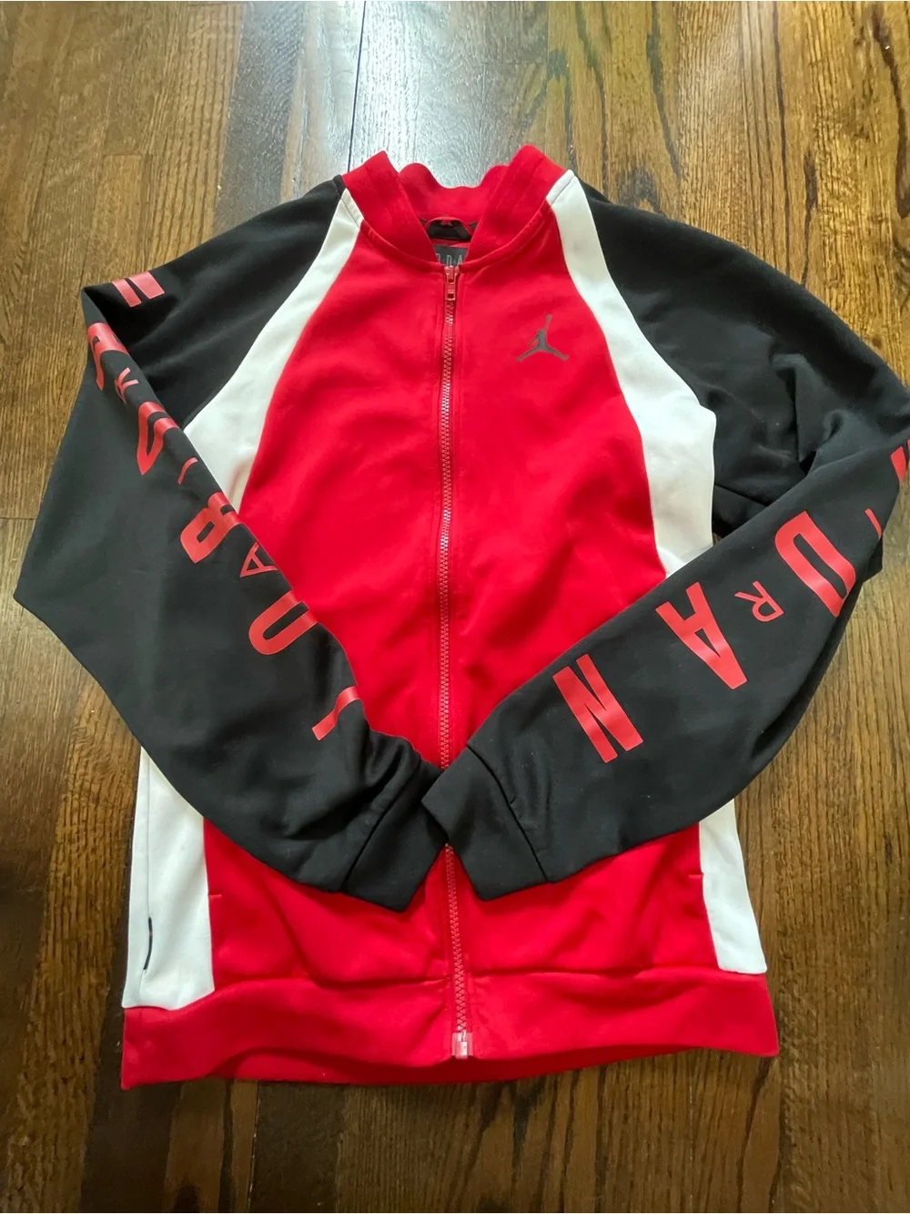 Jordan Red, Black & White Full-Zip Performance Jacket size S